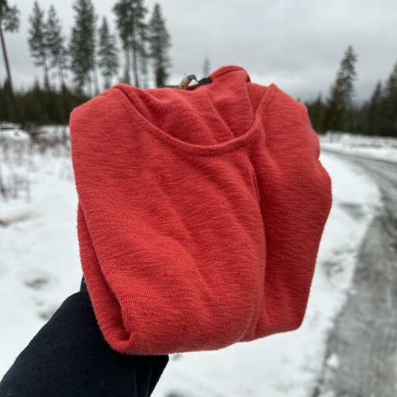 Laila Jayde "Bowie 3/4 Sleeve Dolman Knit Top", Coral, Women's XS - Picture 11 of 12